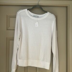 Plain white sweatshirt